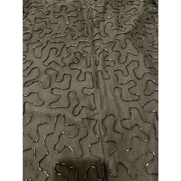 Vintage 80s Denise Elle Black Beaded Dress, size petite S - GUC - Picture 7 of 8